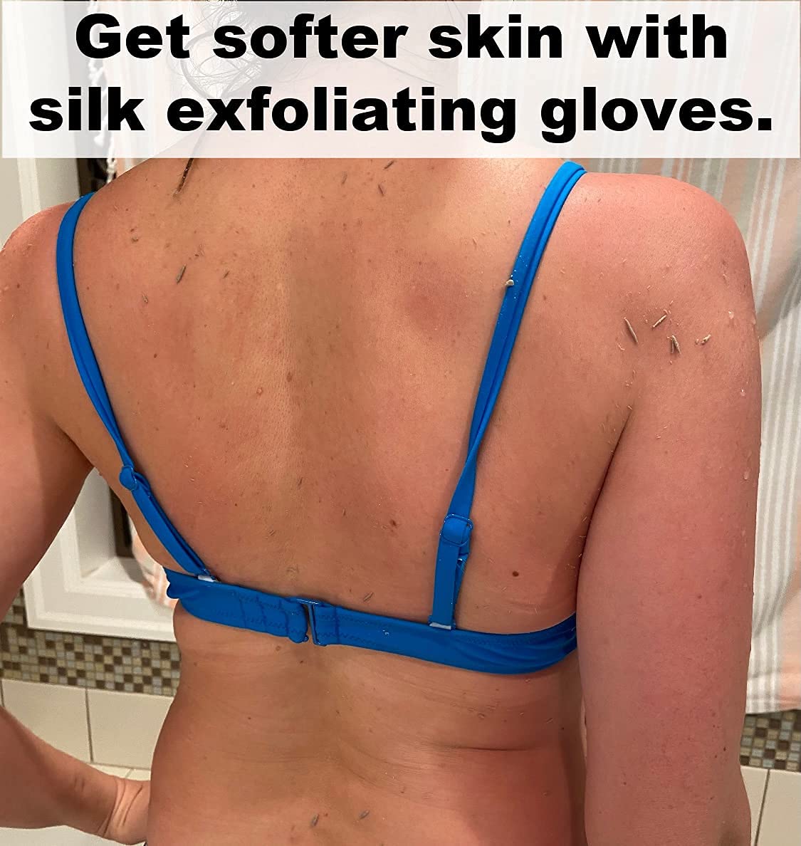 Guante de Piel de Seda Watch Me Glow Blanco Eliminación de Piel Muerta e Impurezas