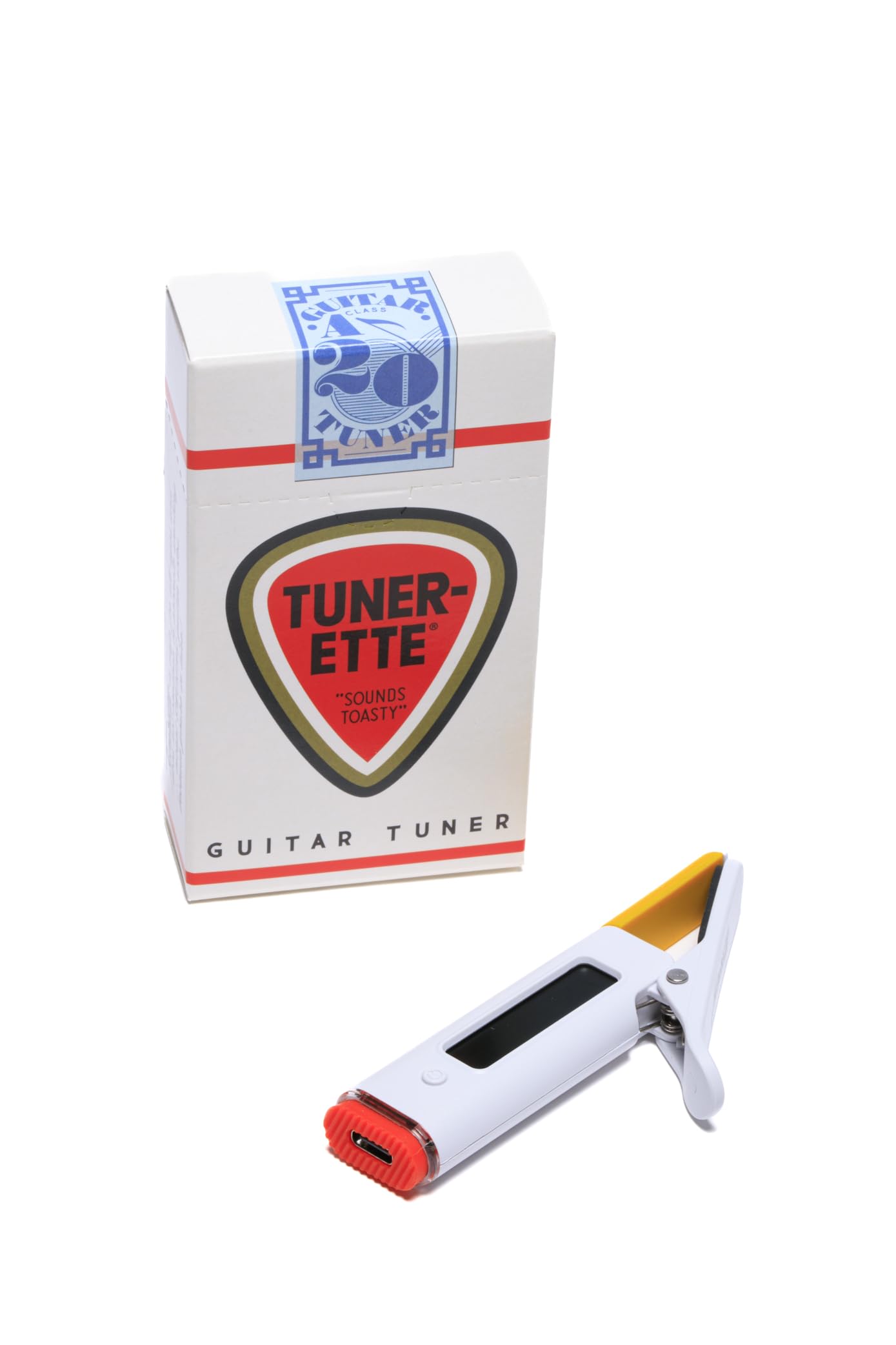 Tunerette™ - Afinador de guitarra con clip – ¡Rock Your Tune con estilo! Perfecto para guitarras eléctricas, acústicas y bajas, además de ukeleles – USB C recargable, afinación de precisión con un