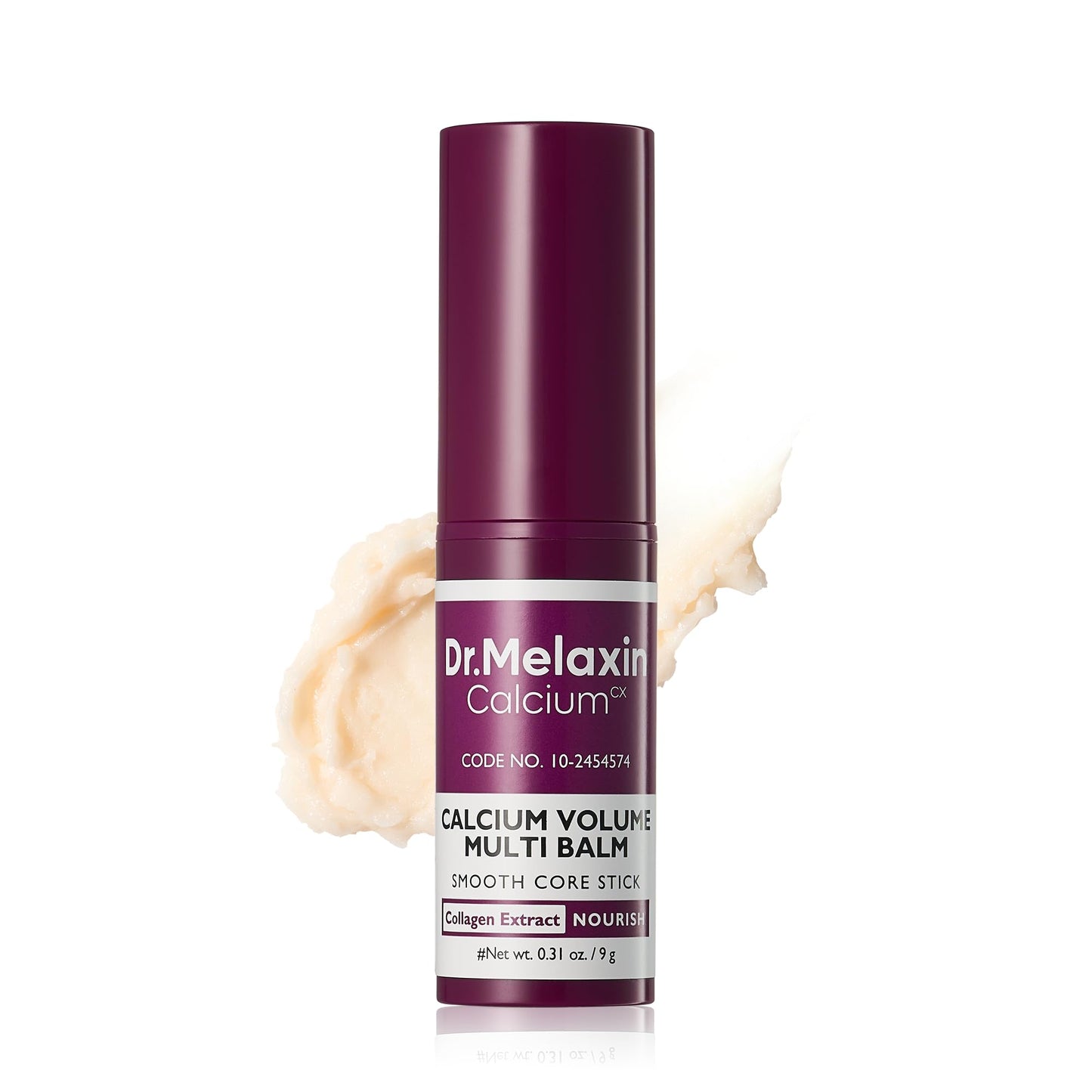 Dr.Melaxin Calcium Multi Balm Stick, Collagen & Elastin Wrinkle Stick, All-in-One Hydrating Lip , Eye & Neck , Makeup Base & Face Moisture , Korean Skincare, 0.31 OZ