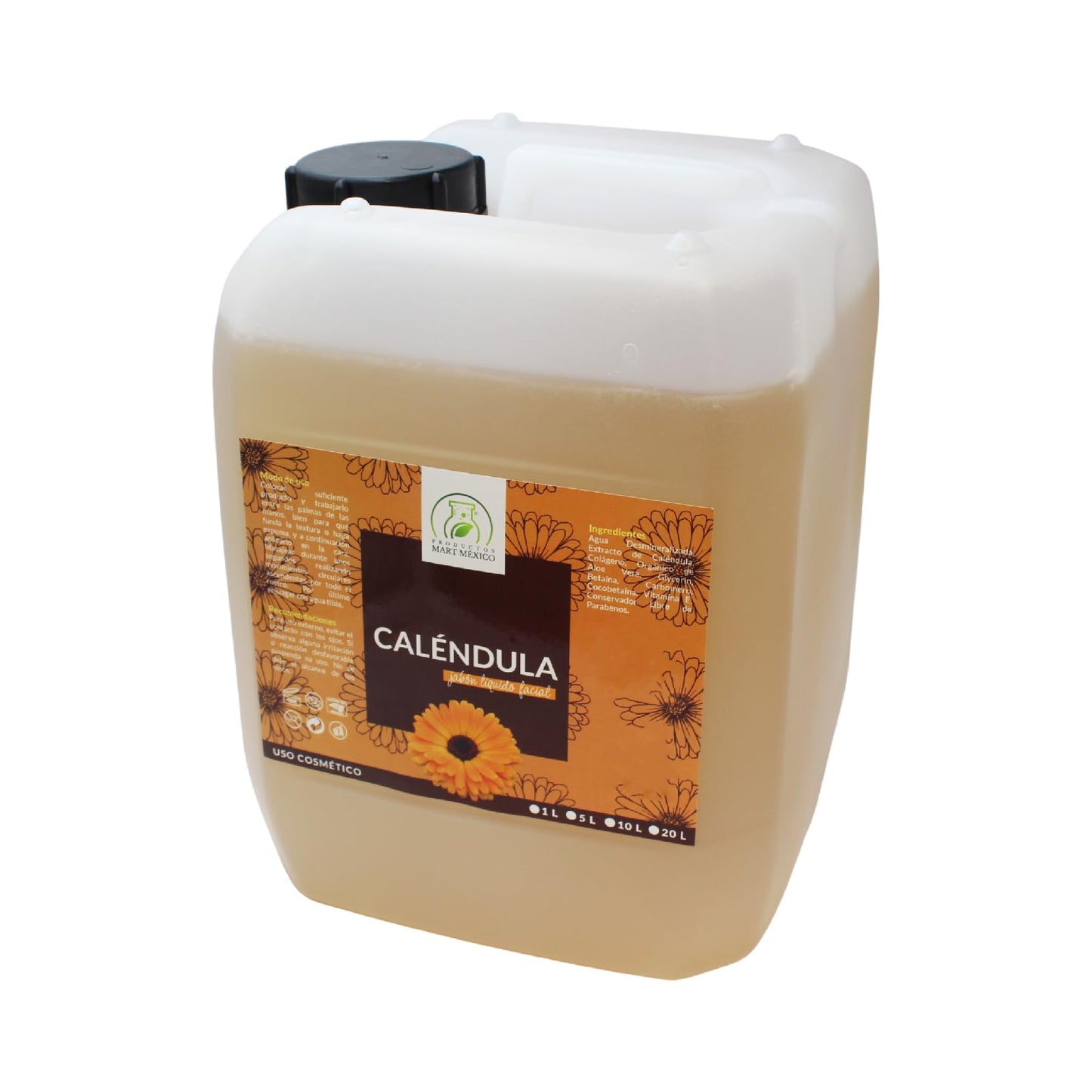 Jabón De Caléndula Facial Regenera 5 Litros Productos Mart Mexico