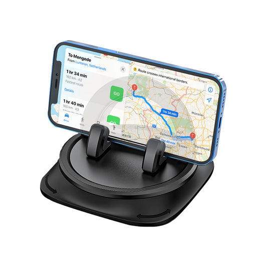 Bittwee - Soporte para teléfono de coche, giratorio de 360° estable, soporte para teléfono celular, antideslizante, accesorios de silicona para salpicadero de vehículo, universal, para RV, SUV, camión