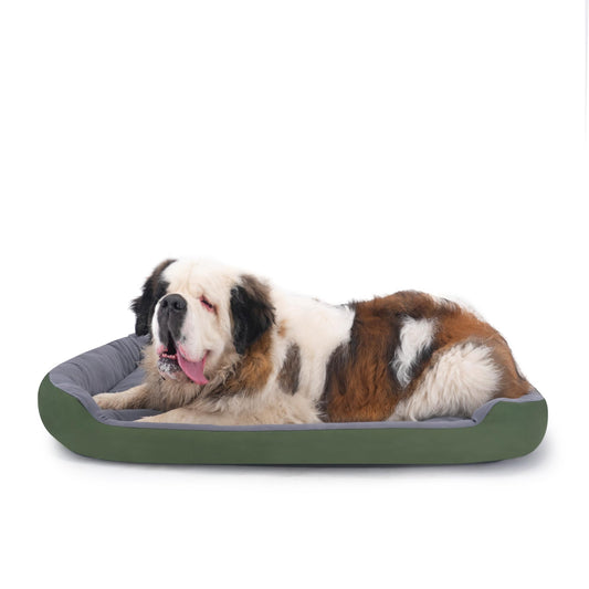 Cama Resistente para Perro PETS APPAREL HILLS Verde Gris Con Relleno Suave
