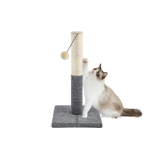 Torre Rascadora para Gatos de Interior Natural con Juguetes de Sisal para Gato Pequeño y Grande
