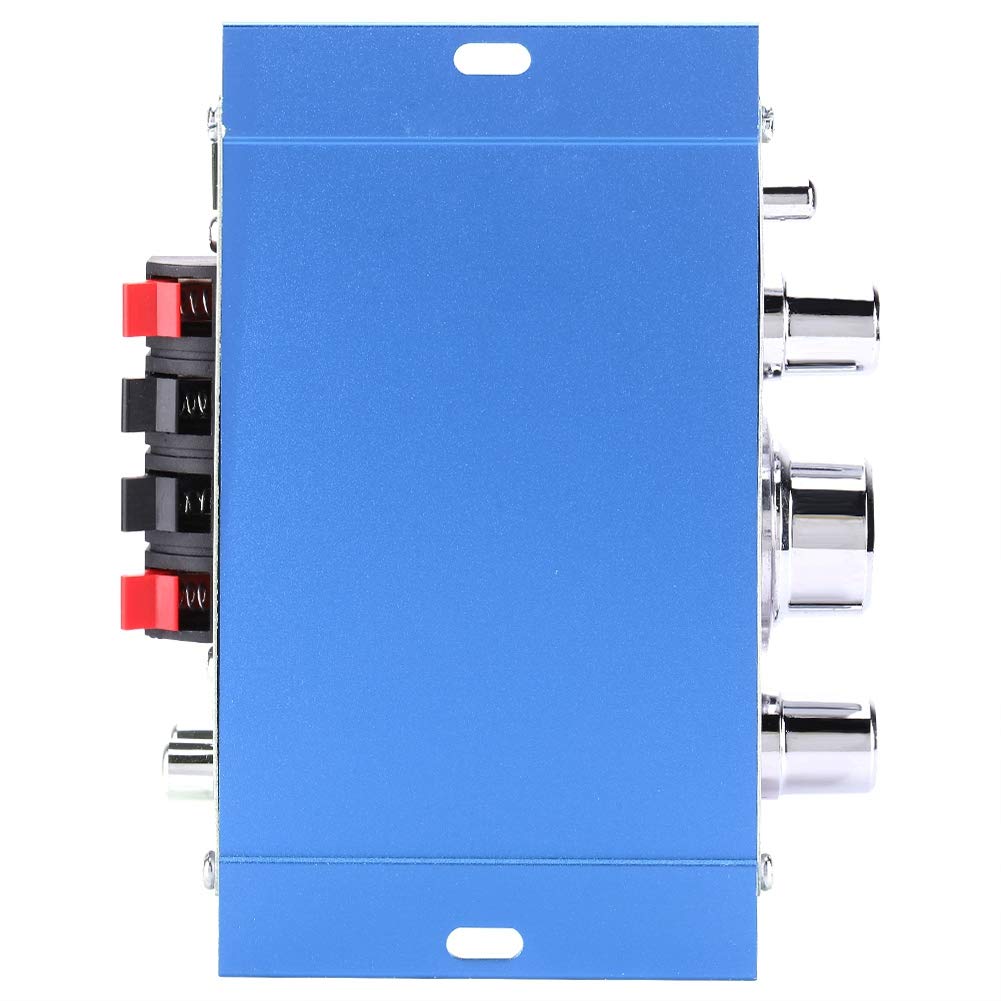 Amplificador de Coche Pomya Azul Alta Fidelidad Digital Mini Música CD DVD MP3 FM