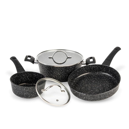 Cinsa Bateria de cocina Forta Roca 5 piezas de Aluminio Forjado (Bateria 5 piezas)
