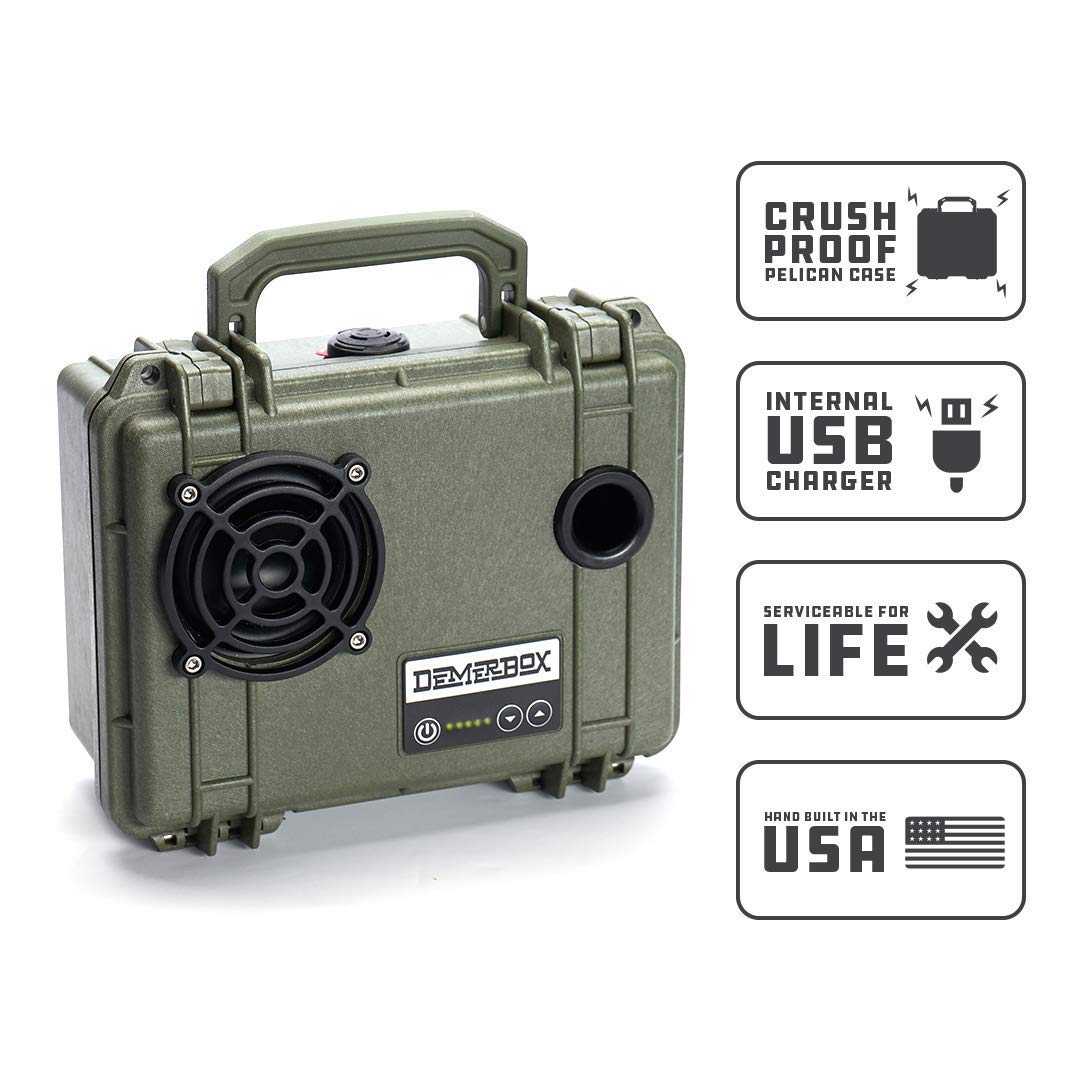 Altavoces Bluetooth DemerBox Impermeables Portátiles para Exteriores Resistentes con Sonido Fuerte y Duración de Batería de más de 40 Horas