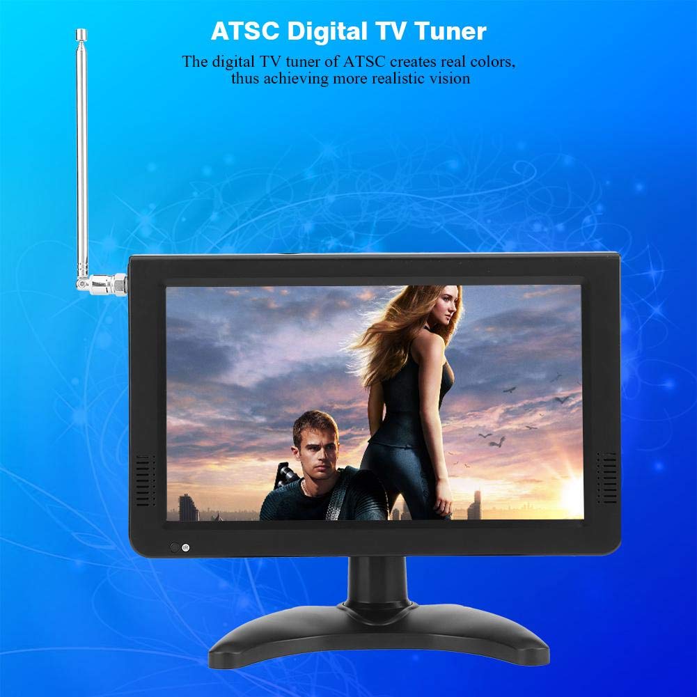 TV Portátil para Automóviles, 1080P Estéreo de Alta Sensibilidad TV Digital, Sintonizador de ATSC para Auto Radio FM (10 Inch ATSC)