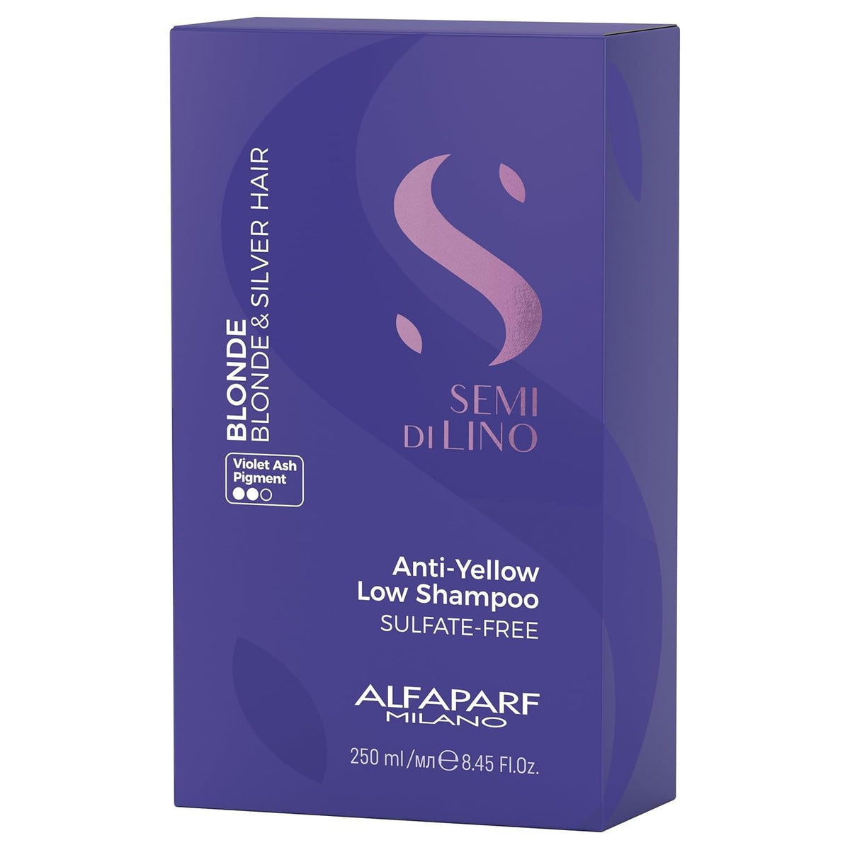 Anti-Yellow Low Shampoo - Champú delicado neutralizador de reflejos amarillentos para el cabello rubio y silver