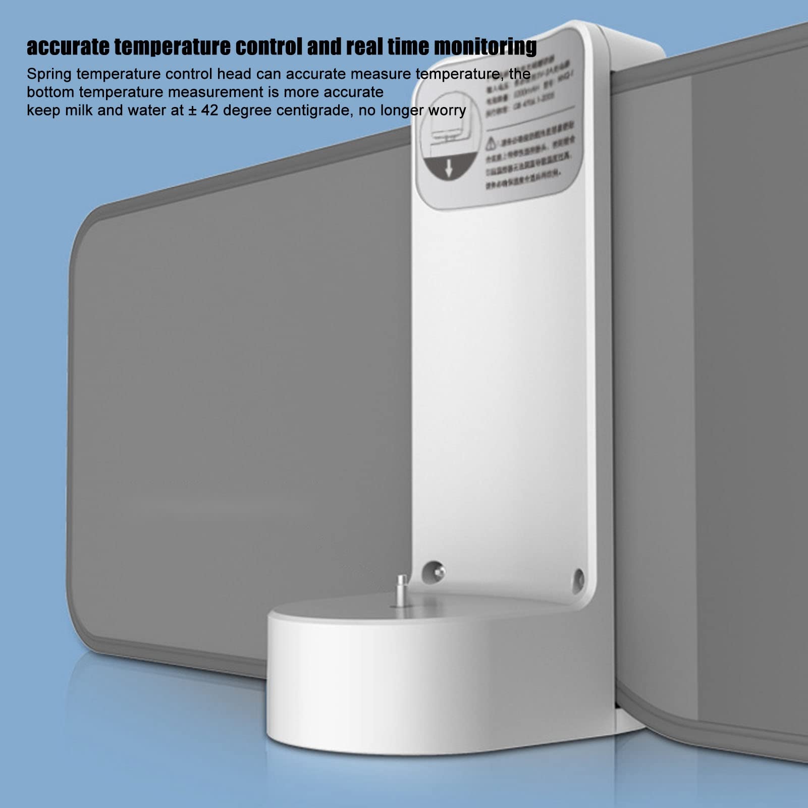 Calentador De Biberones Portátil Asixxsix Inalámbrico Blanco con Pantalla LCD y Control De Temperatura Preciso Para Viaje