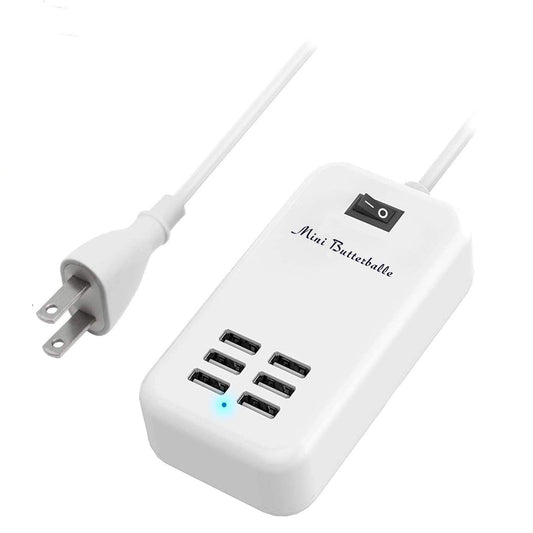 Hub USB 6 Puertos EE.UU. AC Power para Escritorio con Cable