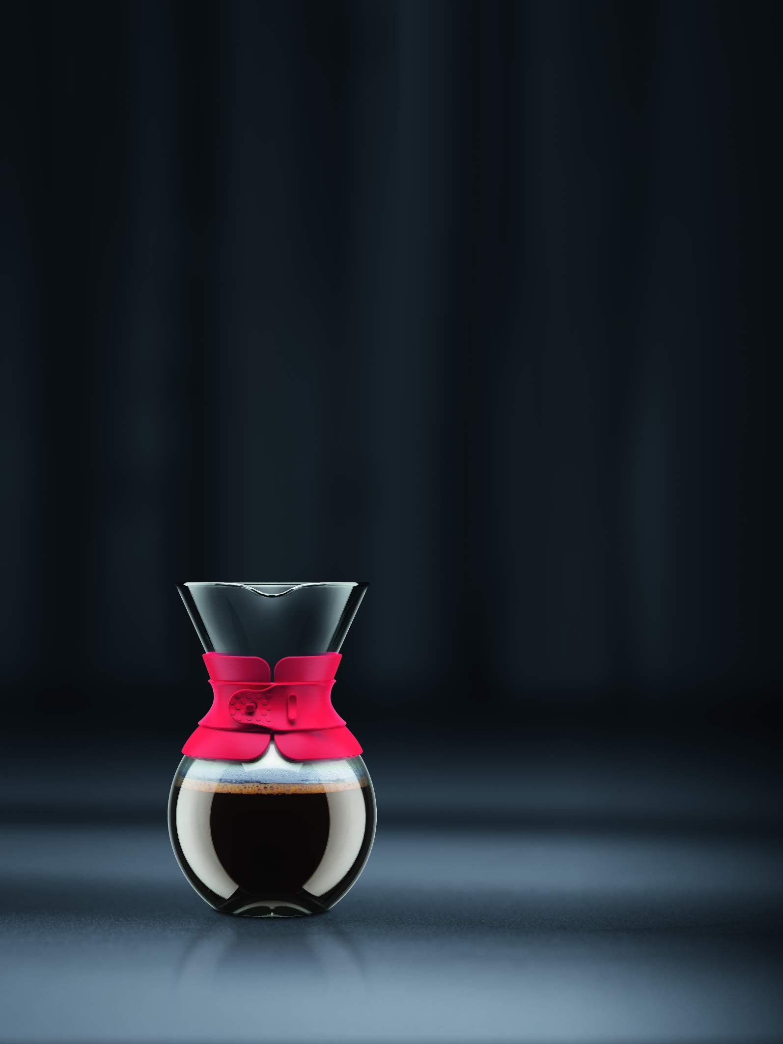 Bodum Pour Over Coffee Maker with Borosilicate Glass Carafe and Stainless Steel Permanent Filter