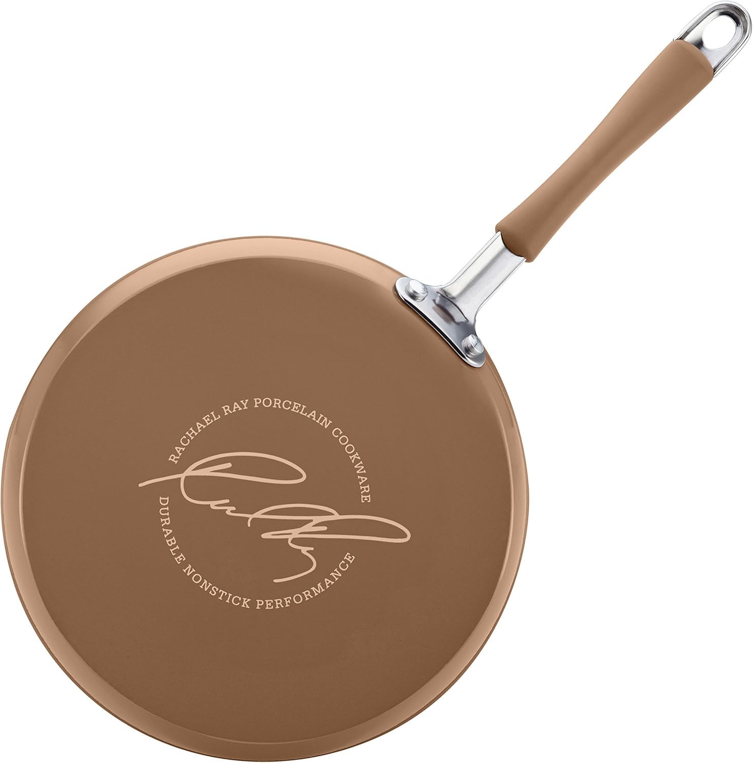 Batería de Cocina Rachael Ray Cucina Café Champiñón Anti-Adherente de Porcelana Dura 12 Piezas