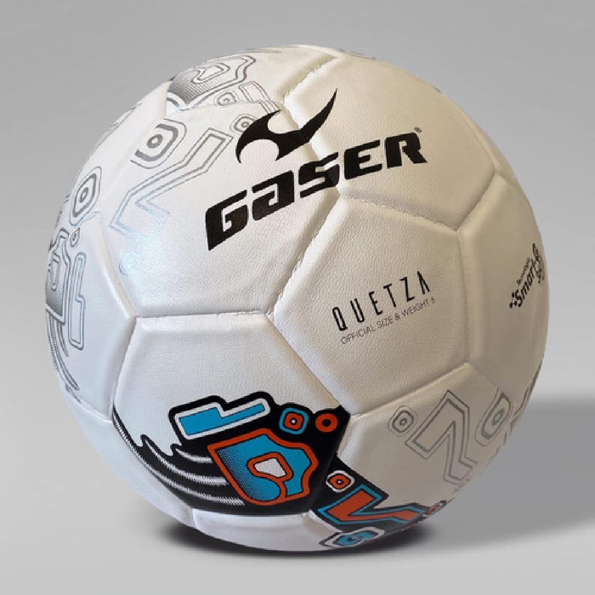Gaser Balon de Futbol Soccer Laminado Medidas Oficial No.5 Quetza (Blanco)