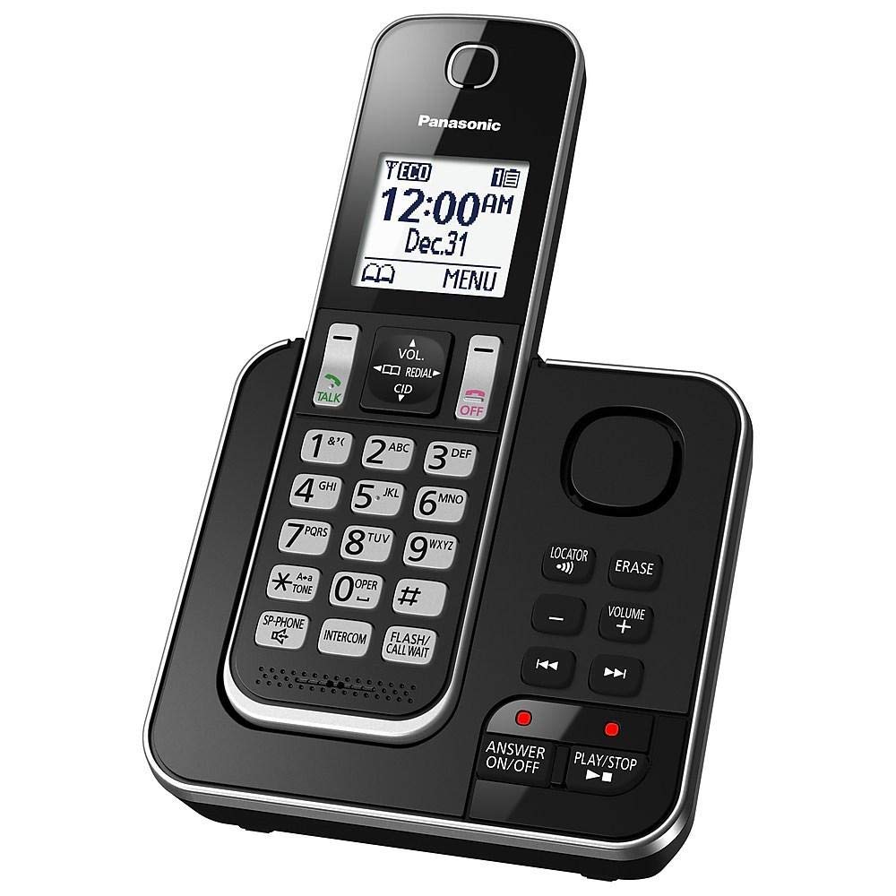 Panasonic KX-TGD392CB inalámbrico contestador automático Negro 2 Auriculares (Reacondicionado)