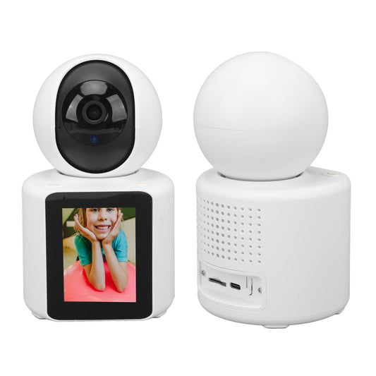Cámara Interior para Personas Mayores, Pantalla de 2,8 Pulgadas, Monitor de bebé con Micrófono Dual, Cámara de Seguridad Inteligente para el Hogar, Despertador por Voz,