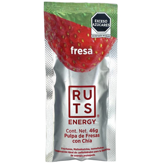 Gel Energético Fresa Ruts Caja de 12 Unidades