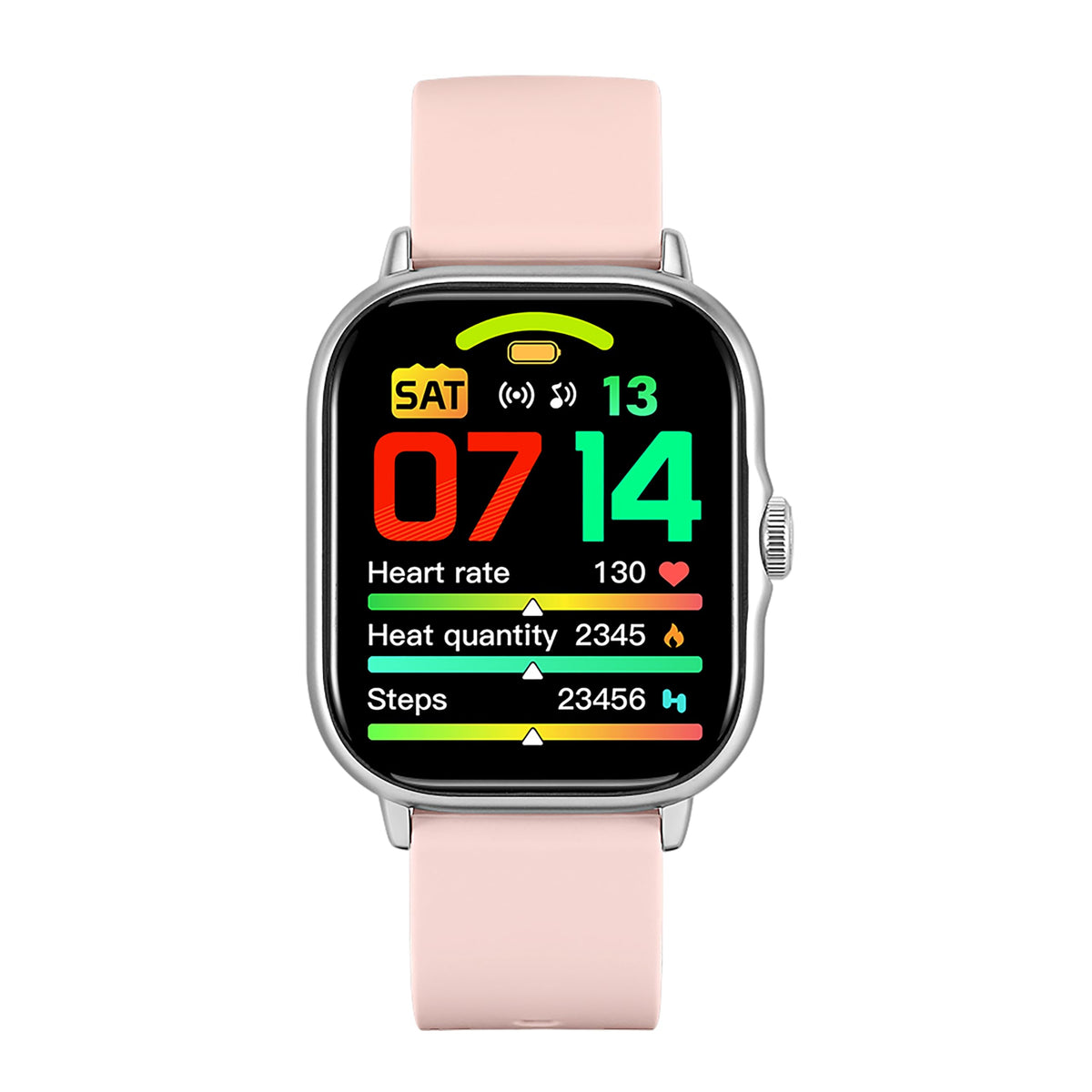 Smartwatch STF Rosa Protección contra Salpicaduras y Polvo con Modo Deportivo y Notificaciones