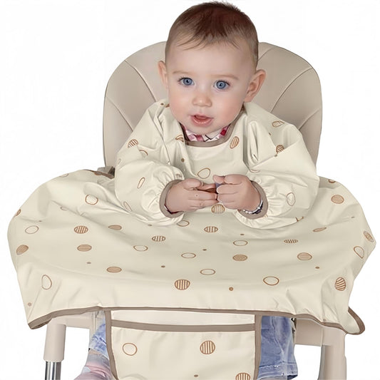 Babero de Alimentación MOTEERLLU Bebe Manga Larga para Comer
