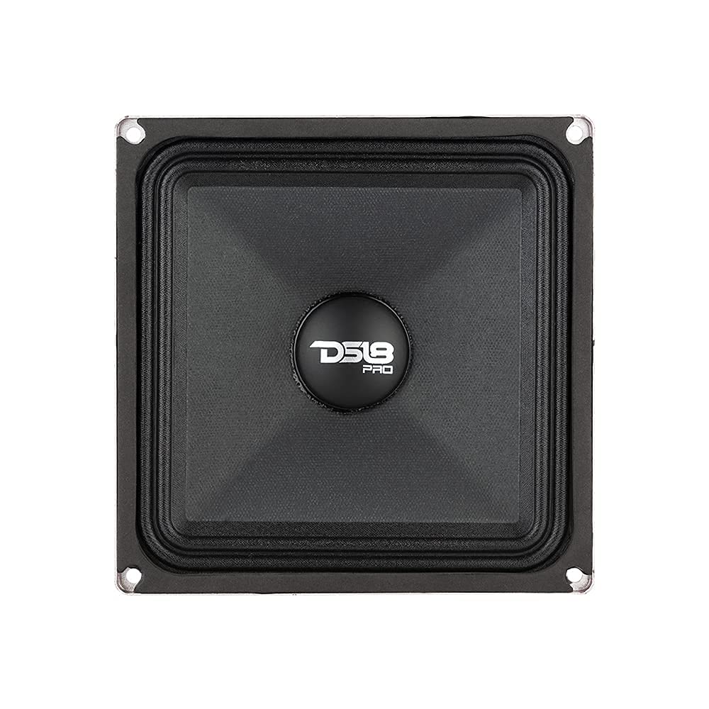 Altavoz de Rango Medio DS18 Rojo 6.5x6.5 Pulgadas 500W 4 Ohmios