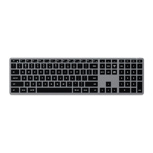 Teclado Bluetooth SATECHI Gris Espacial Retroiluminado Slim X3