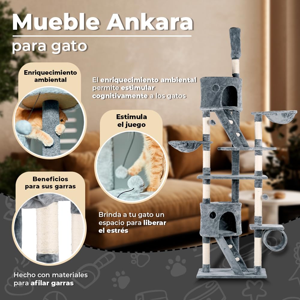 Fancy Pets Mueble Ankara para Gato 240 cm de Alto