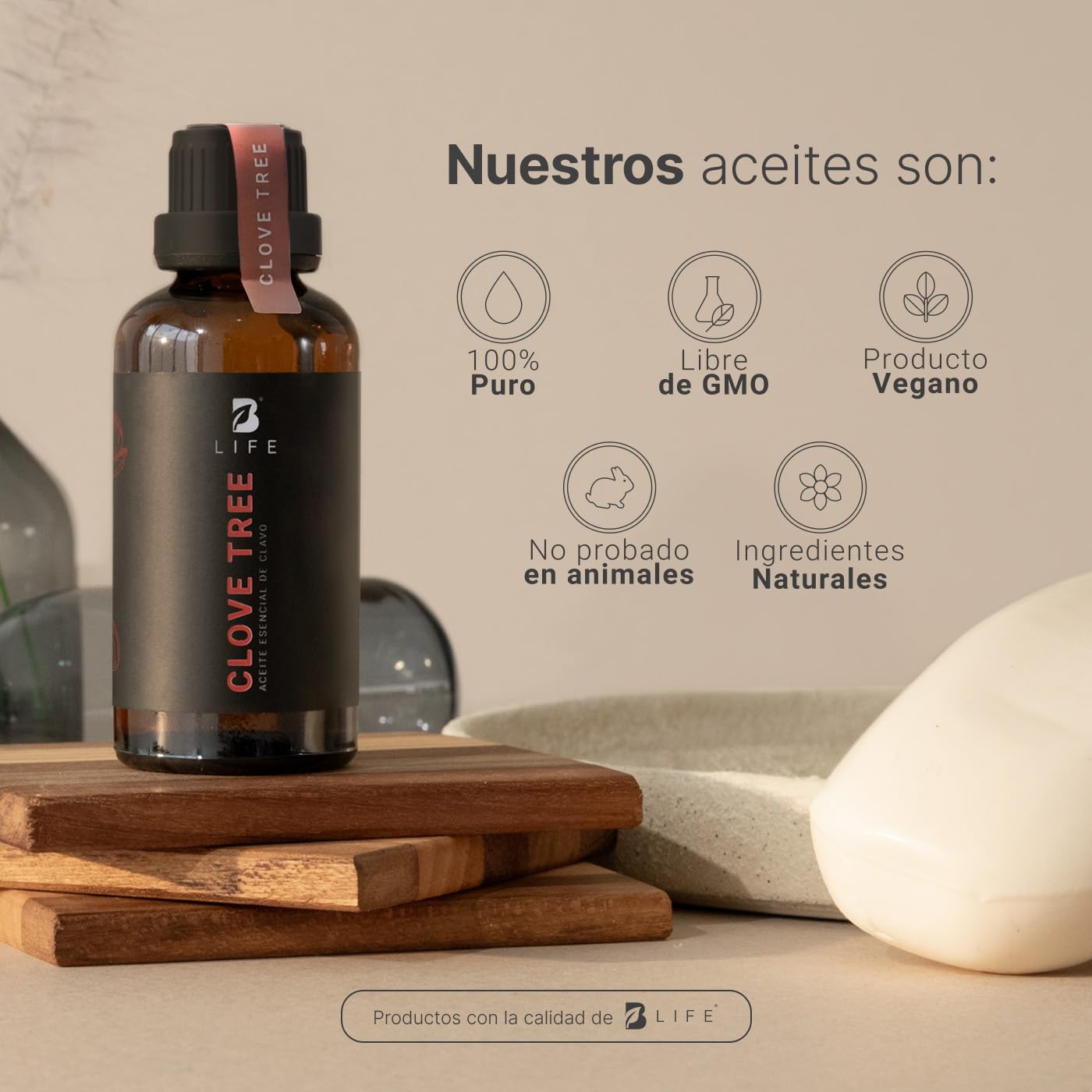 Aceite Esencial B Life Clavo Ingredientes Puros 50 ml