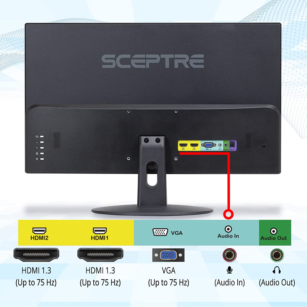 Monitor LED 22 Pulgadas Sceptre Full HD Negro E22 Series