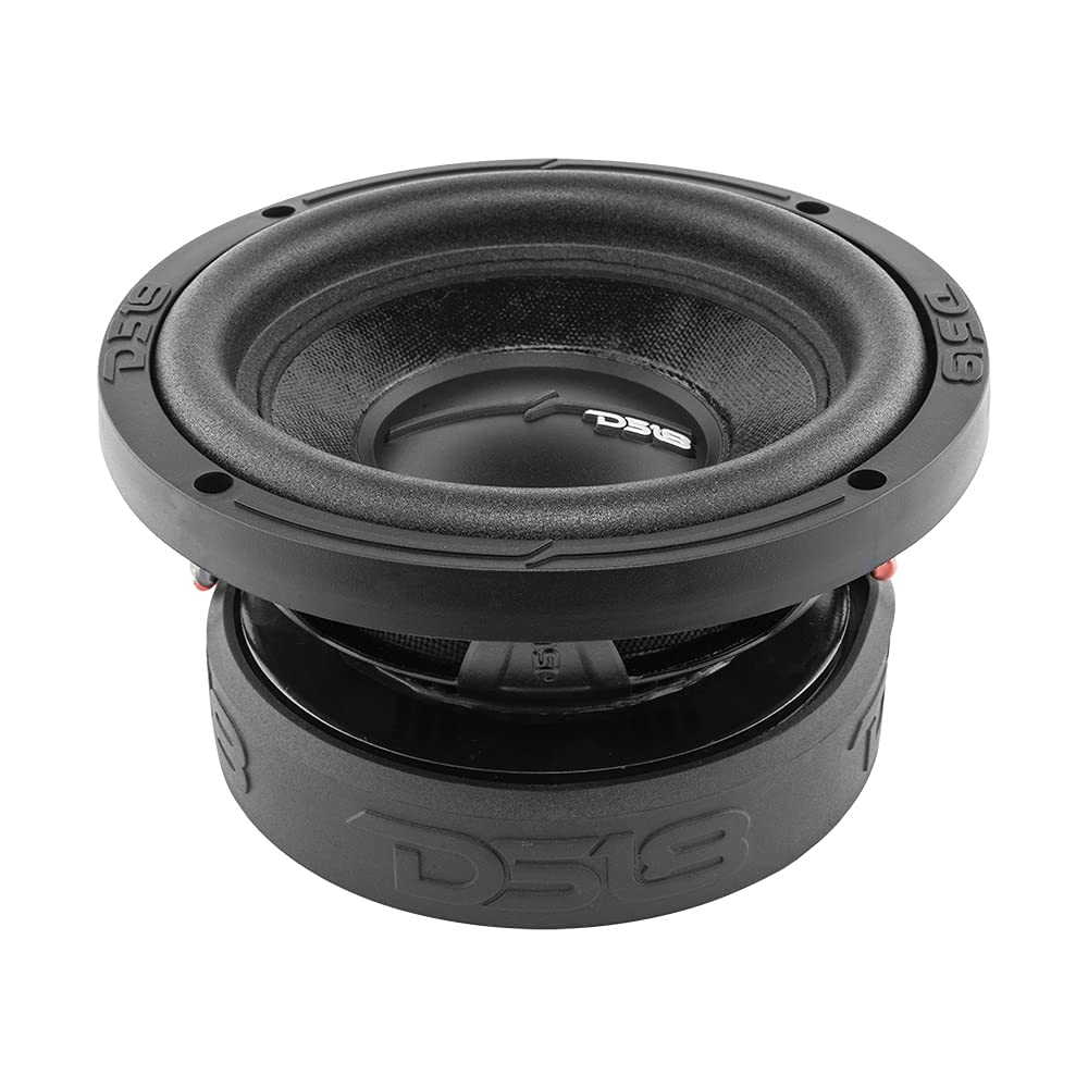 DS18 Elite-Z ZR6.2D - Subwoofer de Coche de 6.5 Pulgadas de 600 vatios de Potencia máxima Doble Bobina de Voz de 2 ohmios de fácil Montaje, Graves de Alto Rendimiento para el Sistema de Sonido de tu