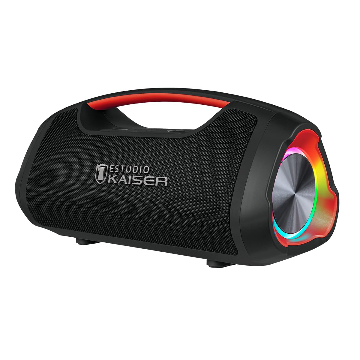 Kaiser Bocina Bluetooth Xtreme Box Potencia de 60W RMS con Luz LED Protección IPX5, Recargable, Aux, FM, USB, Micro SD, Manos Libres Color Negro KXB-2010BK