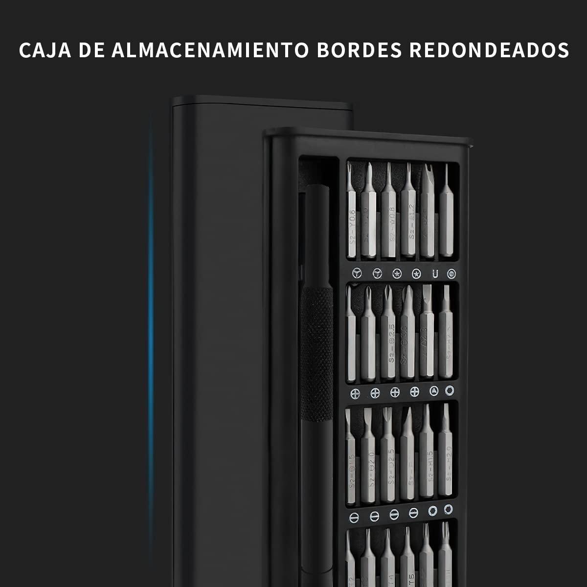Kit de Destornilladores de precisión 25 en 1 – AFujia Juego de Herramientas de Reparación Electrónica Profesional con Caja Portátil para iPhone, Computadora, Xbox Macbook PS4, PC