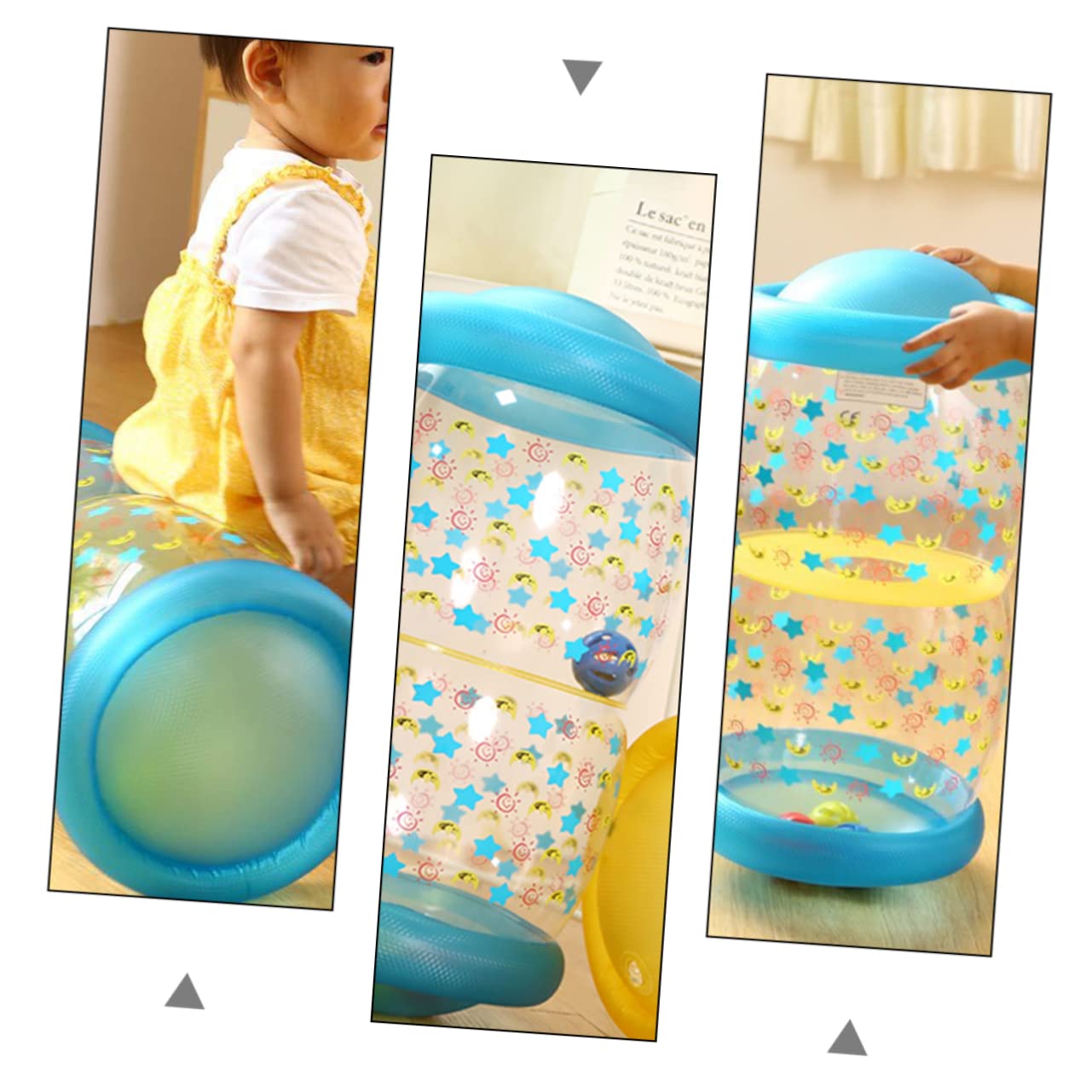 Hohopeti Juguete Inflable De Gateo Rodillo De Gateo Juguete para Ejercitar Músculos
