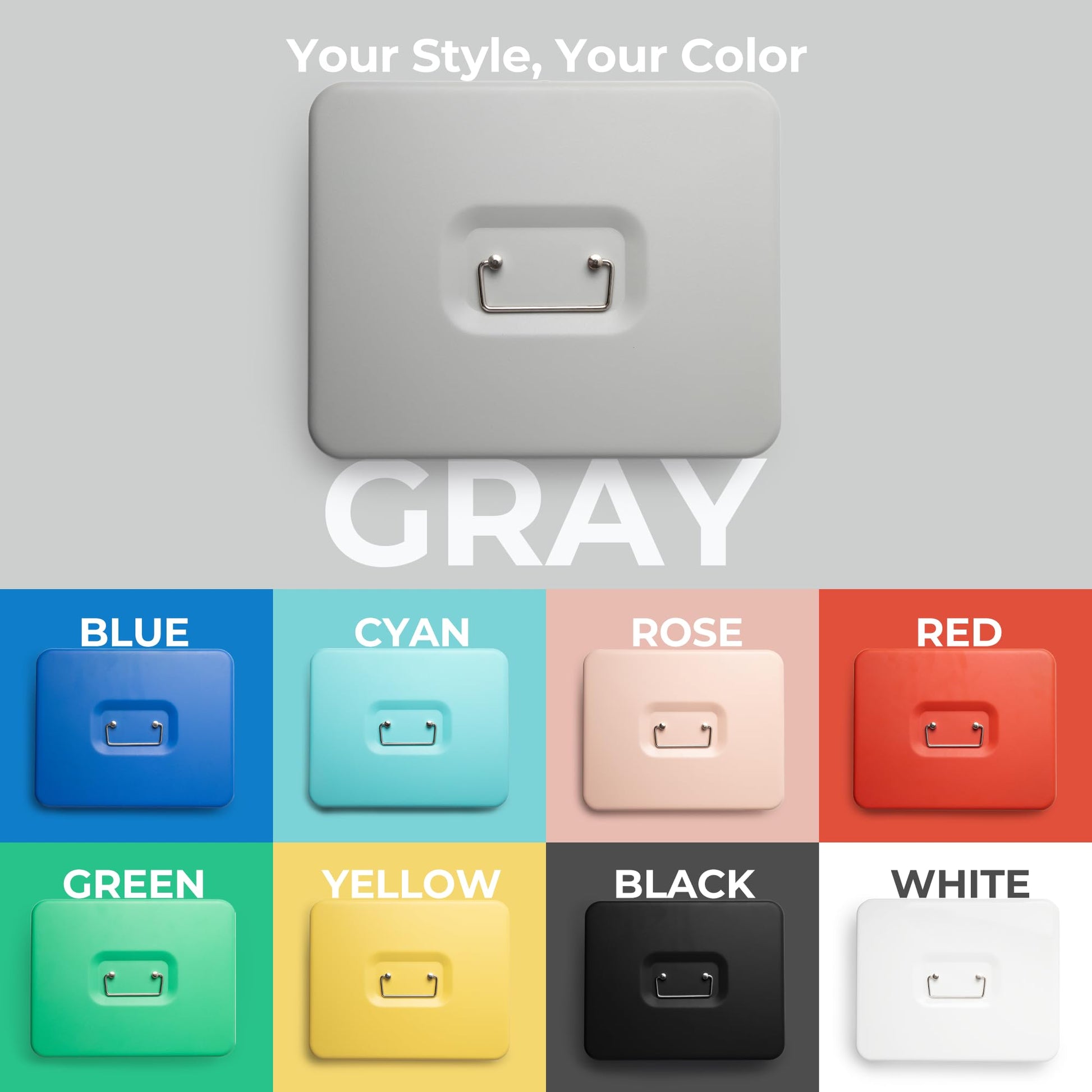 Caja de Dinero Grande Volcora Metal con Cerradura de Llave y Bandeja Portátil Duradera para Ahorro de Dinero