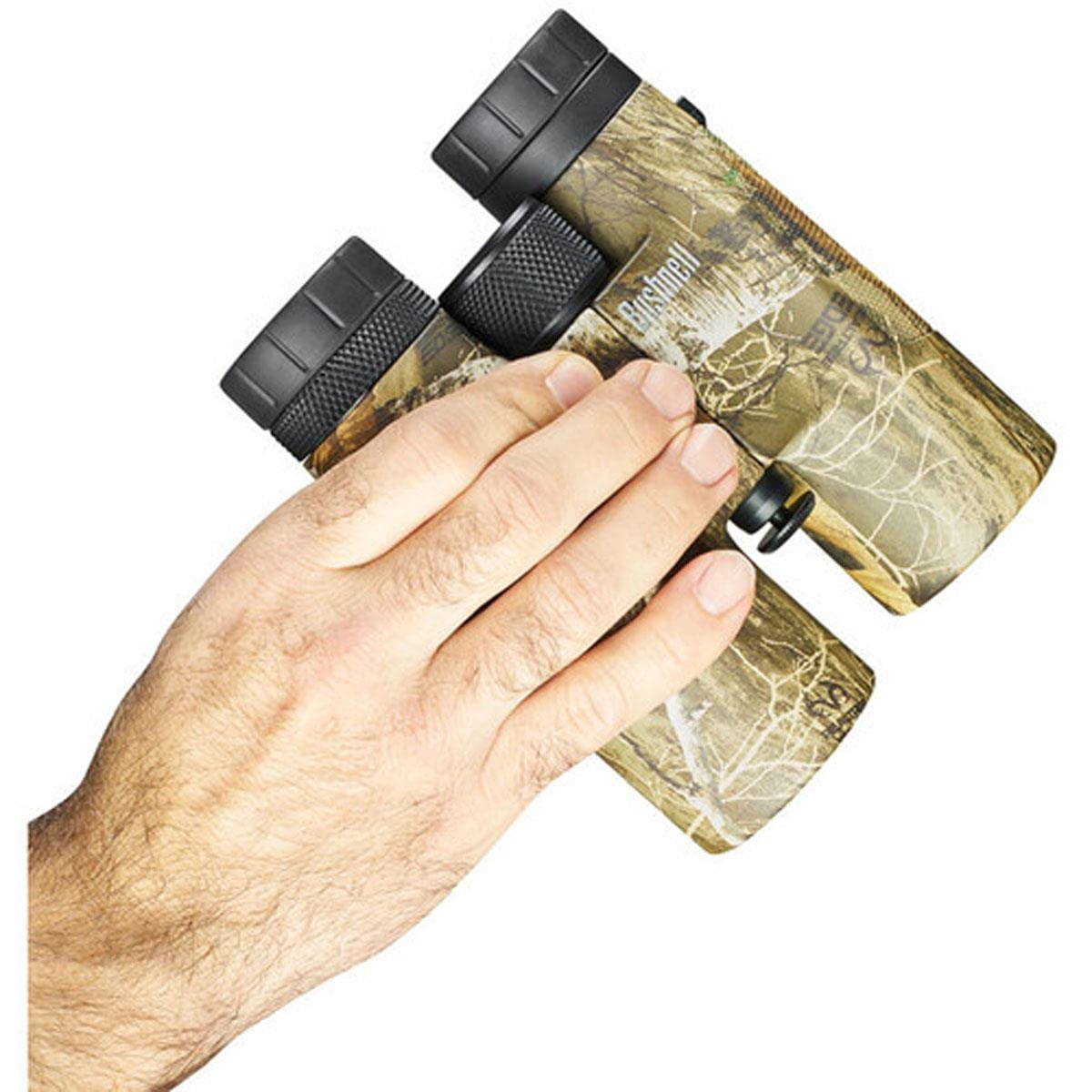 Bushnell Powerview - Prismáticos de colector de Huesos de 10 x 42 Pulgadas, prismáticos para Adultos para Uso múltiple en Camuflaje Realtree Edge