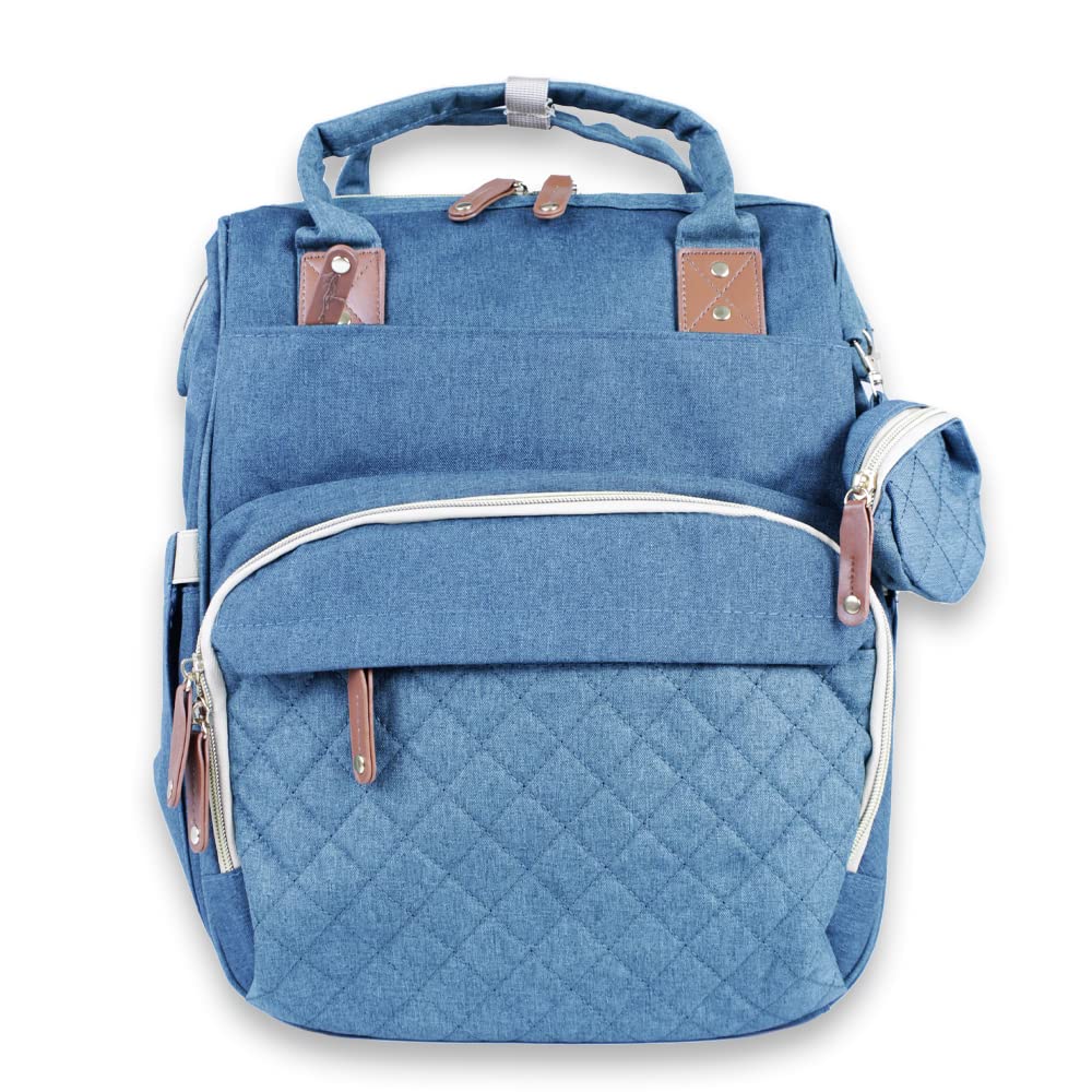 Mochila Pañalera con estación de cambio para pañales, Gran Capacidad con Múltiples Compartimentos, Bolsa Multifuncional - Verde