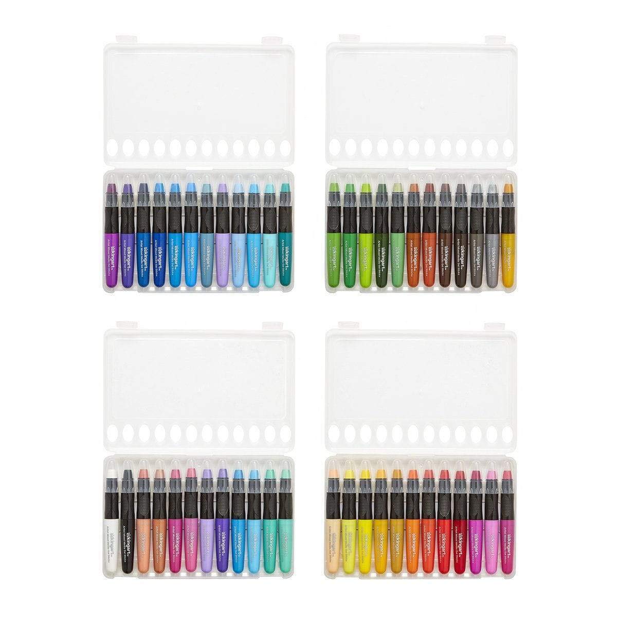 KINGART Juego de 48 lápices de colores únicos, varios colores