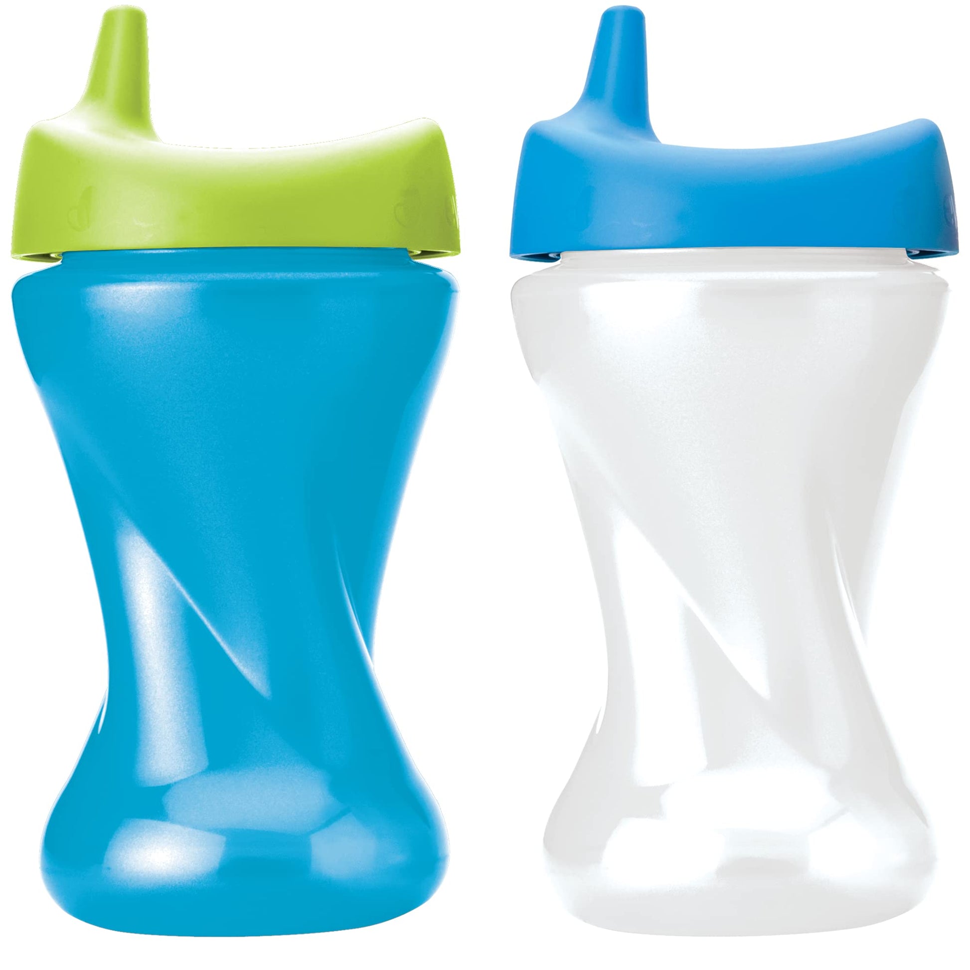 Vaso Entrenador Glow Evenflo Brilla en la Obscuridad Antiderrames, Boquilla Dura, 10oz/296ml, 2 piezas