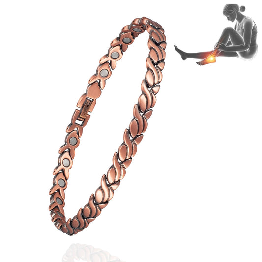 Pulsera de Tobillo UtenoTureH Cobre Cola de Pez para Mujer