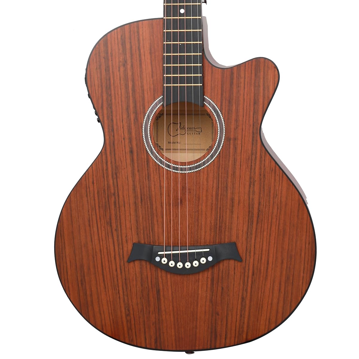 38 inch Electroacústica Guitarra Guitarra acustica con Afinadores,Correas,Cuerdas para Instrumentos,Plumillas,Cable amplificador guitarra,soul,Fundas para Guitarras 3/4(Brown)