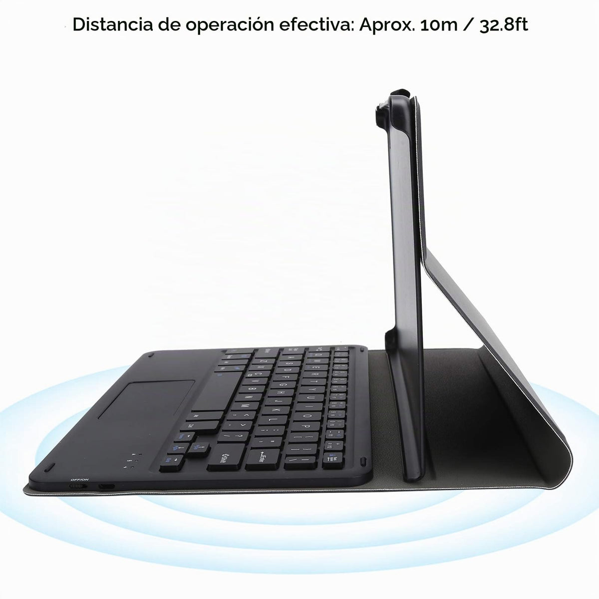 Funda Teclado Galaxy Tab A7 T500 T505 Negro Desmontable Inalámbrico