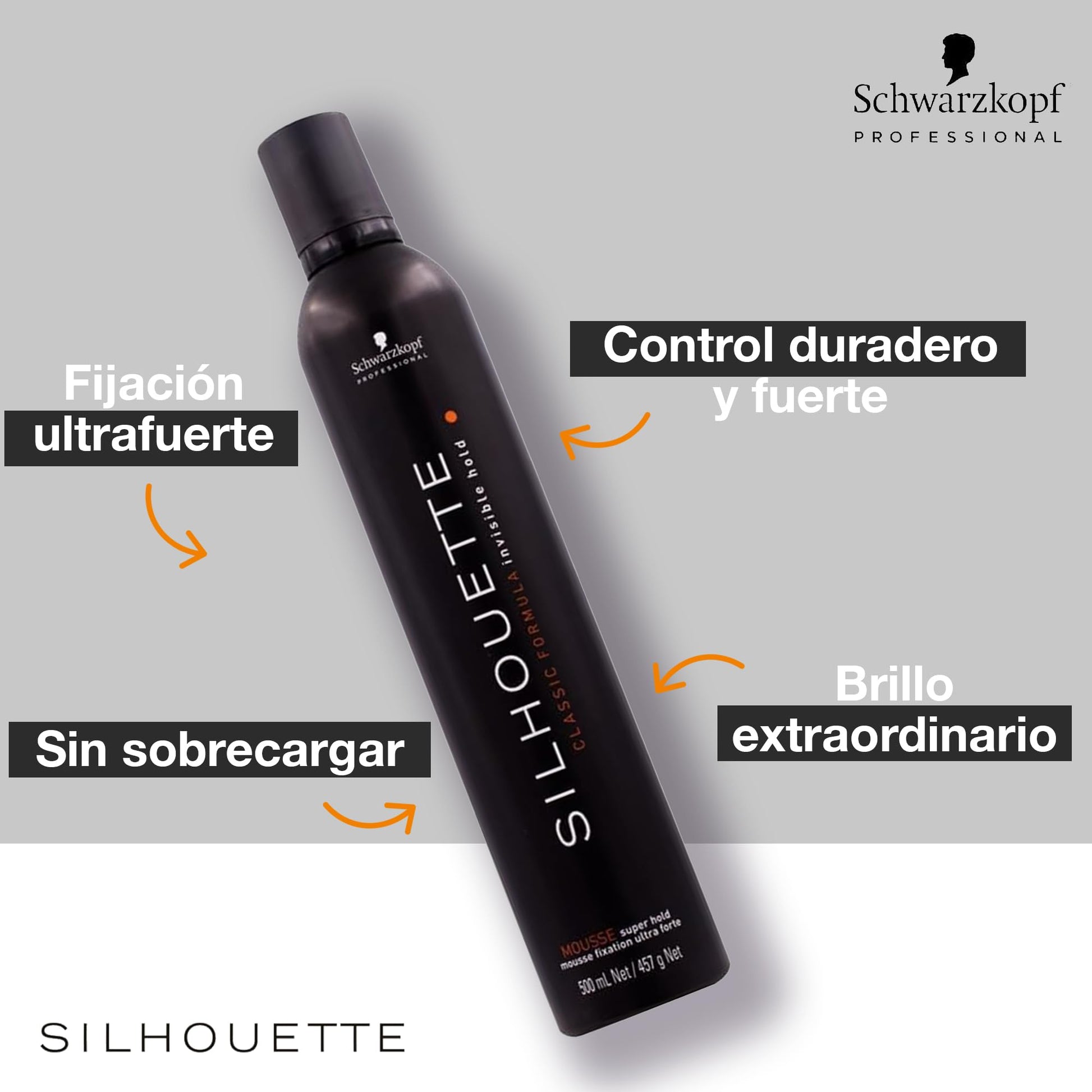 Mousse de Styling Schwarzkopf Silhouette BETO BEAUTY 500 ml