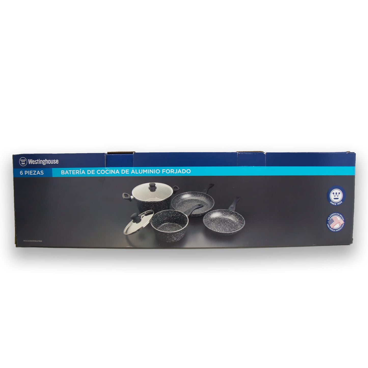 Juego de Utensilios de Cocina Westinghouse Negro Mármol 6 Piezas