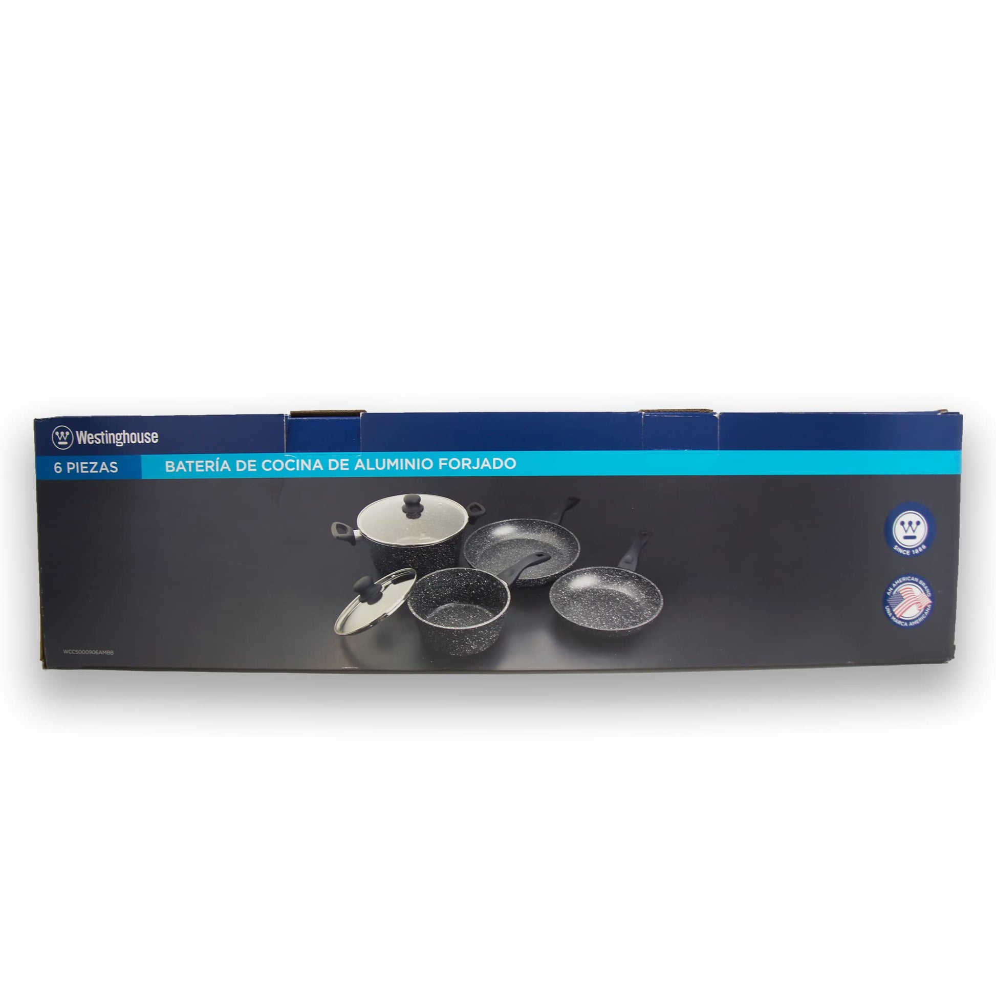 Juego de Utensilios de Cocina Westinghouse Negro Mármol 6 Piezas