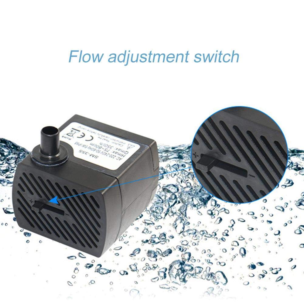 Bomba de Agua Yosoo LED Ultra Silenciosa 2 Vatios para Acuarios y Peceras