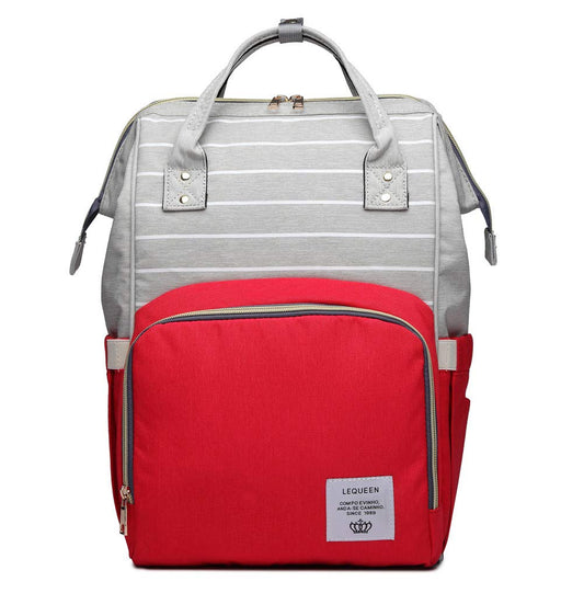 Mochila de Viaje Multifunción para el Cuidado del Bebé de Gran Capacidad Rojo