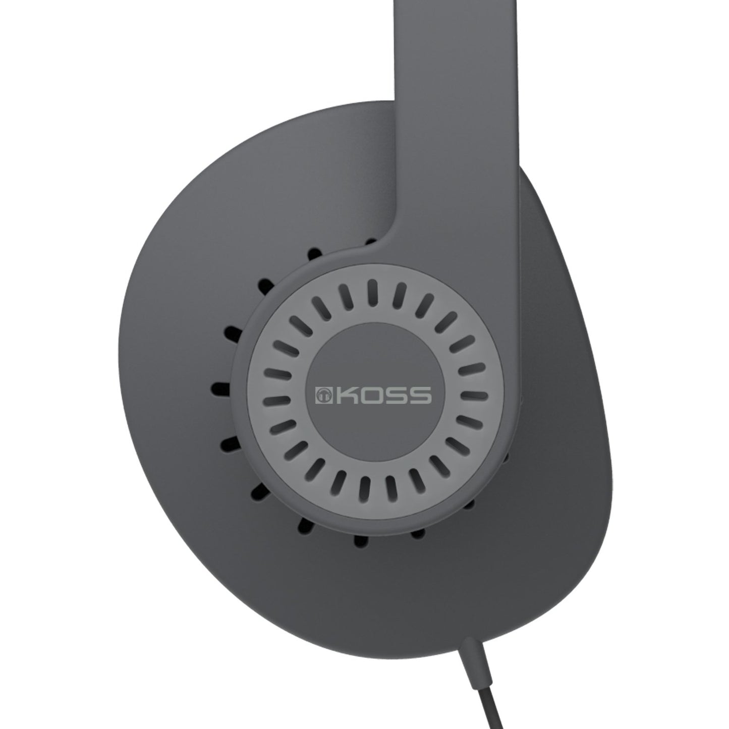 Koss KPH30ik On-Ear Headphones | In-Line Microphone & Remote | Lightweight | Deep Bass | Dark Grey