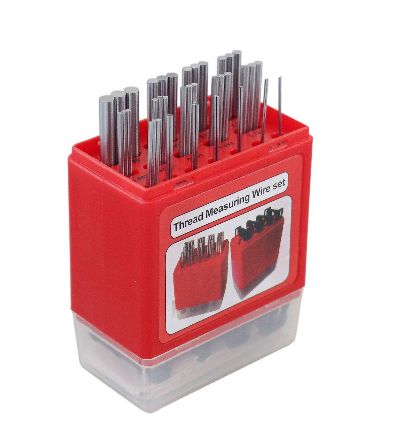Juego de Cables de Medición de Roscas métricas y estadounidenses Accusize Industrial Tools Eg06-1002
