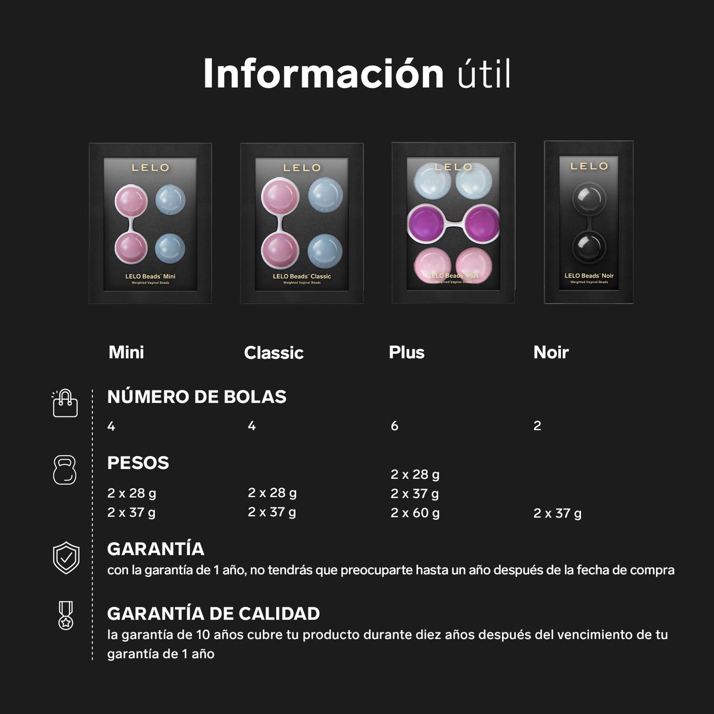 LELO Beads, Juguetes eróticos para Mujer, Bolas Chinas de Primera Calidad para el Suelo Pélvico, Juguetes Sexuales para Alcanzar más Orgasmos (Mini)