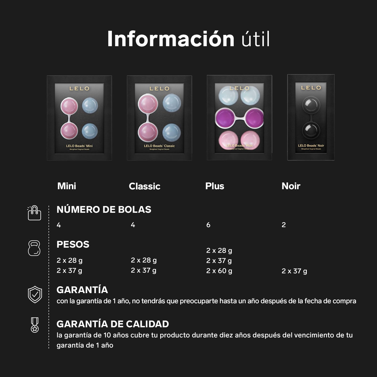 LELO Beads, Juguetes eróticos para Mujer, Bolas Chinas de Primera Calidad para el Suelo Pélvico, Juguetes Sexuales para Alcanzar más Orgasmos (Mini)
