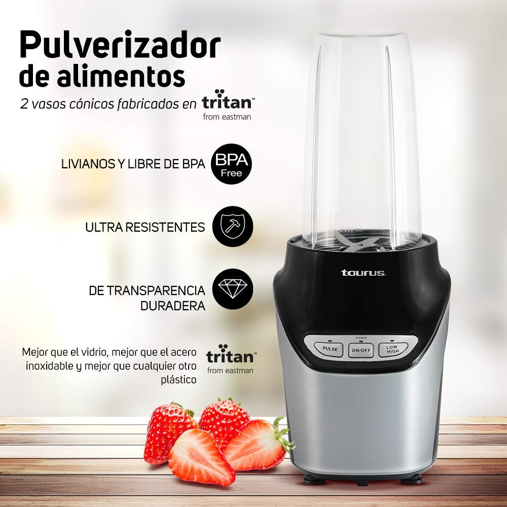 Procesador de Alimentos Taurus Natural Green 600 W Tritan Versátil y Potente