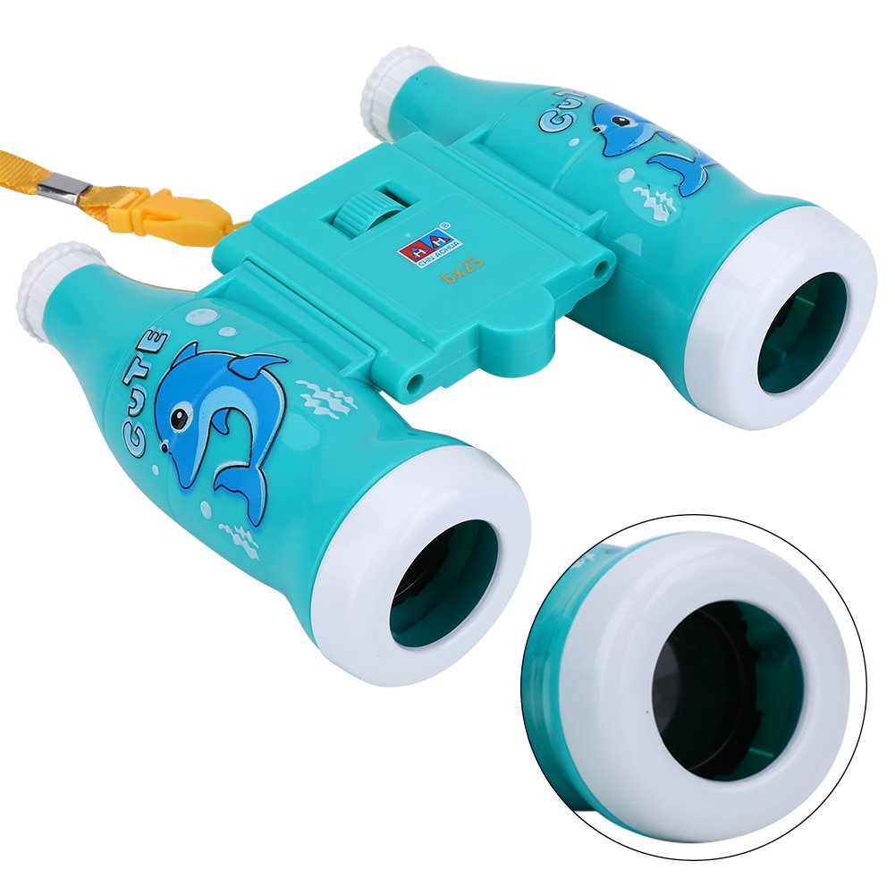 VGEBY Binoculares para niños, telescopio Compacto a Prueba de Golpes Binoculares de Aprendizaje Educativo de Alta resolución para niños y niñas(púrpura)